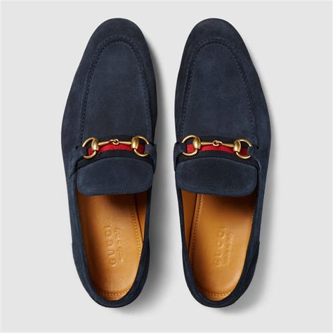 blue gucci men's loafers|Gucci suede loafers women.